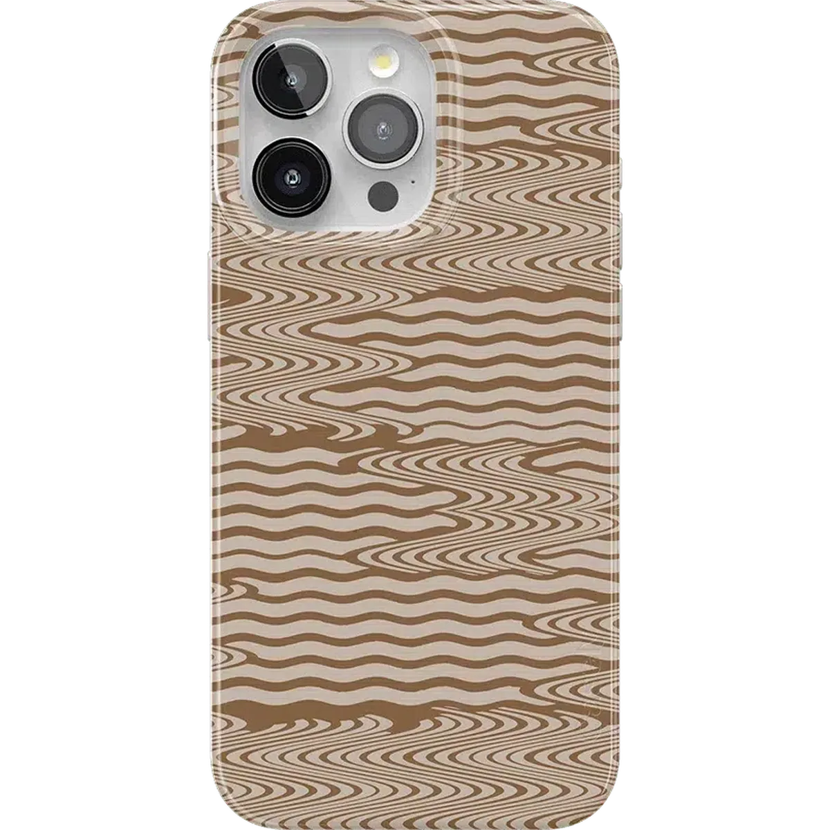 Mocha Ripple | Brown Waves Case