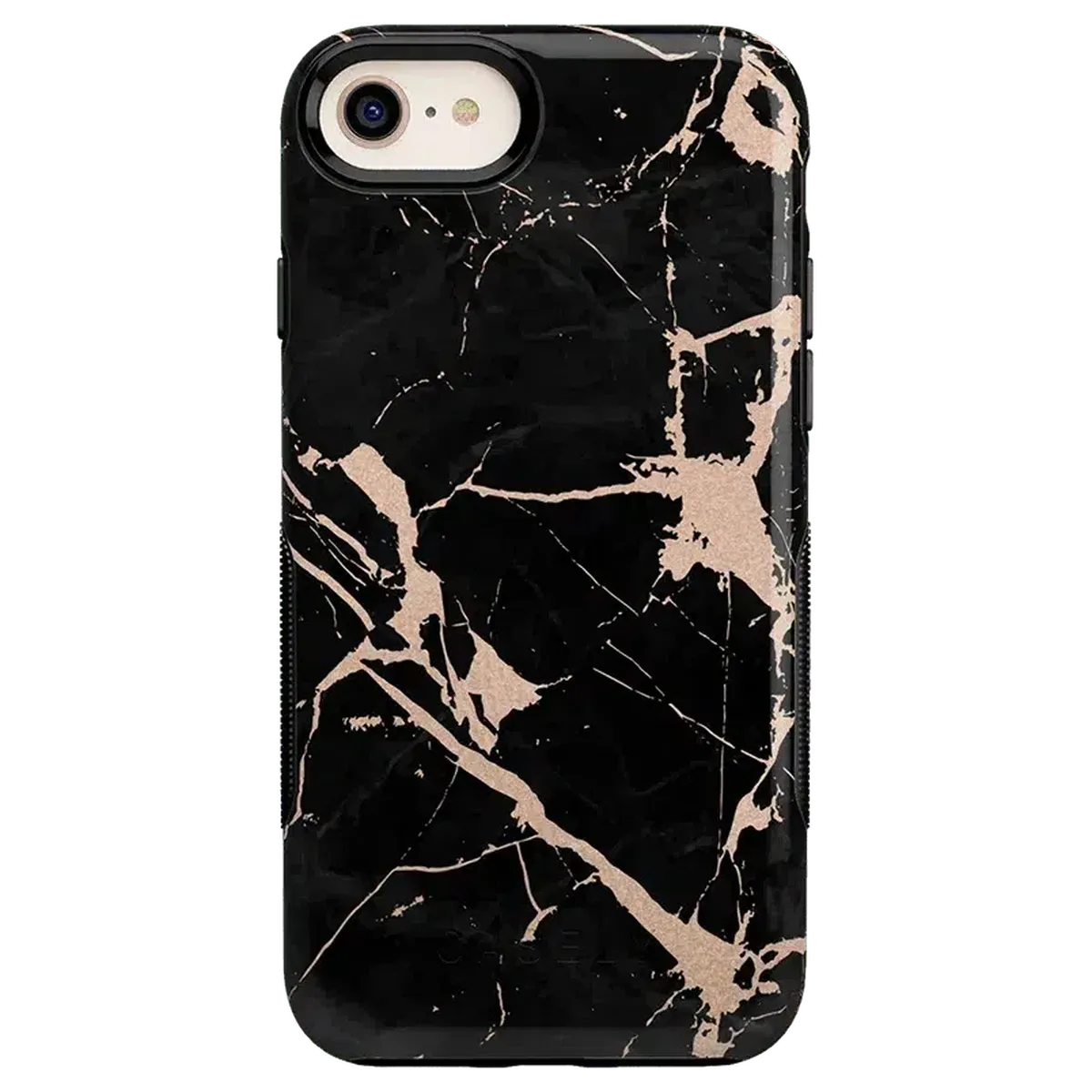 Hidden Gem | Rose Gold and Black Marble Case