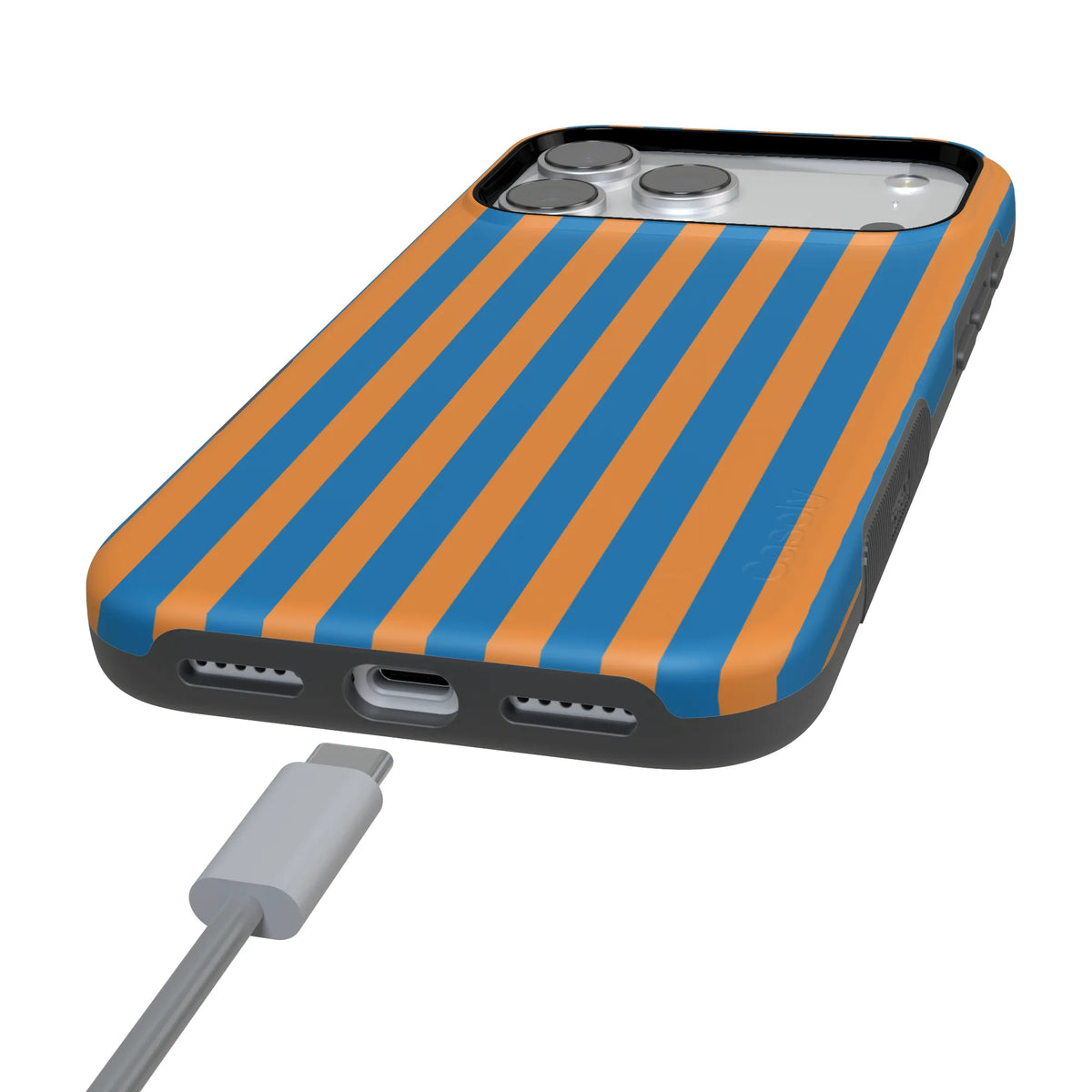 Go New York | Blue & Orange Stripes Case