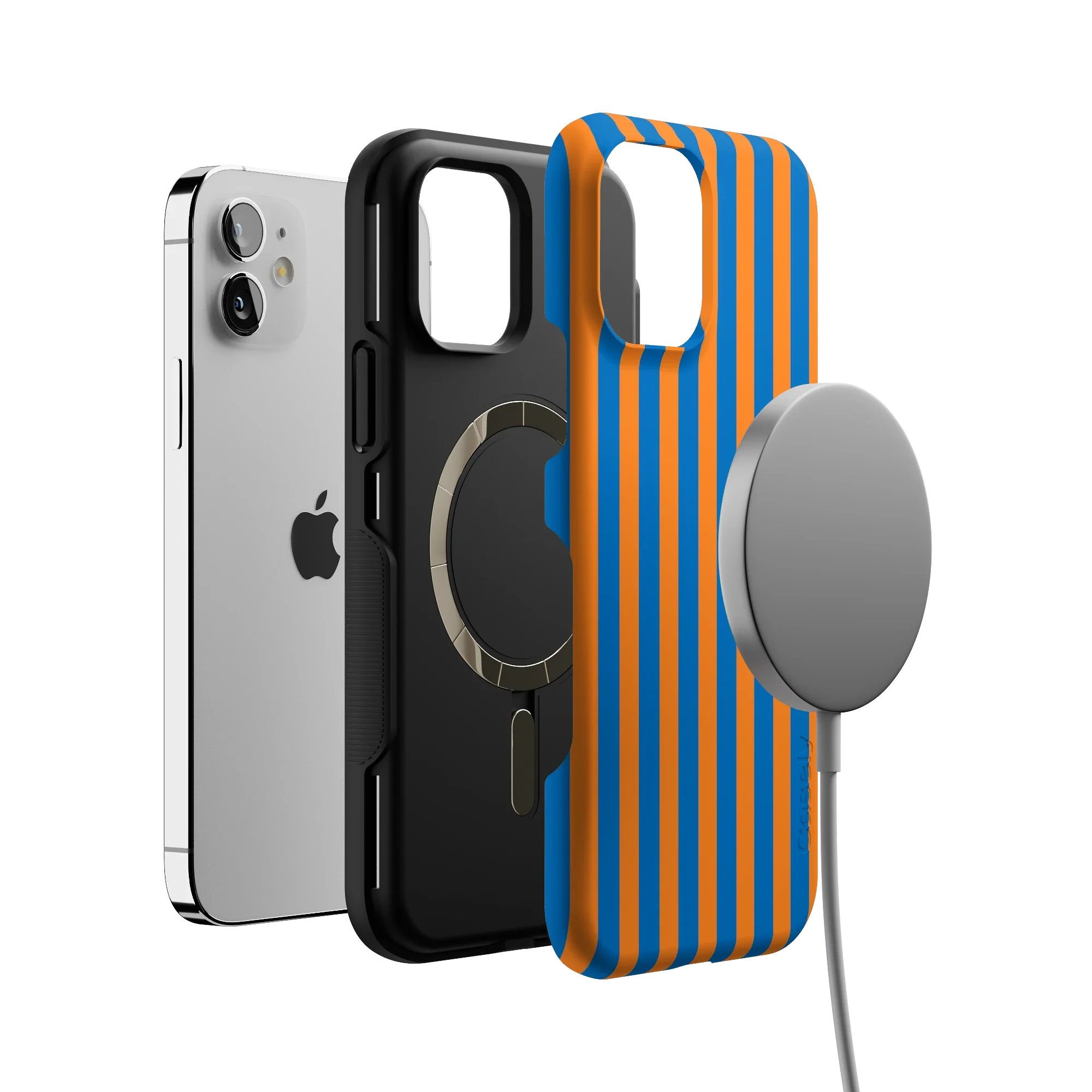 Go New York | Blue & Orange Stripes Case
