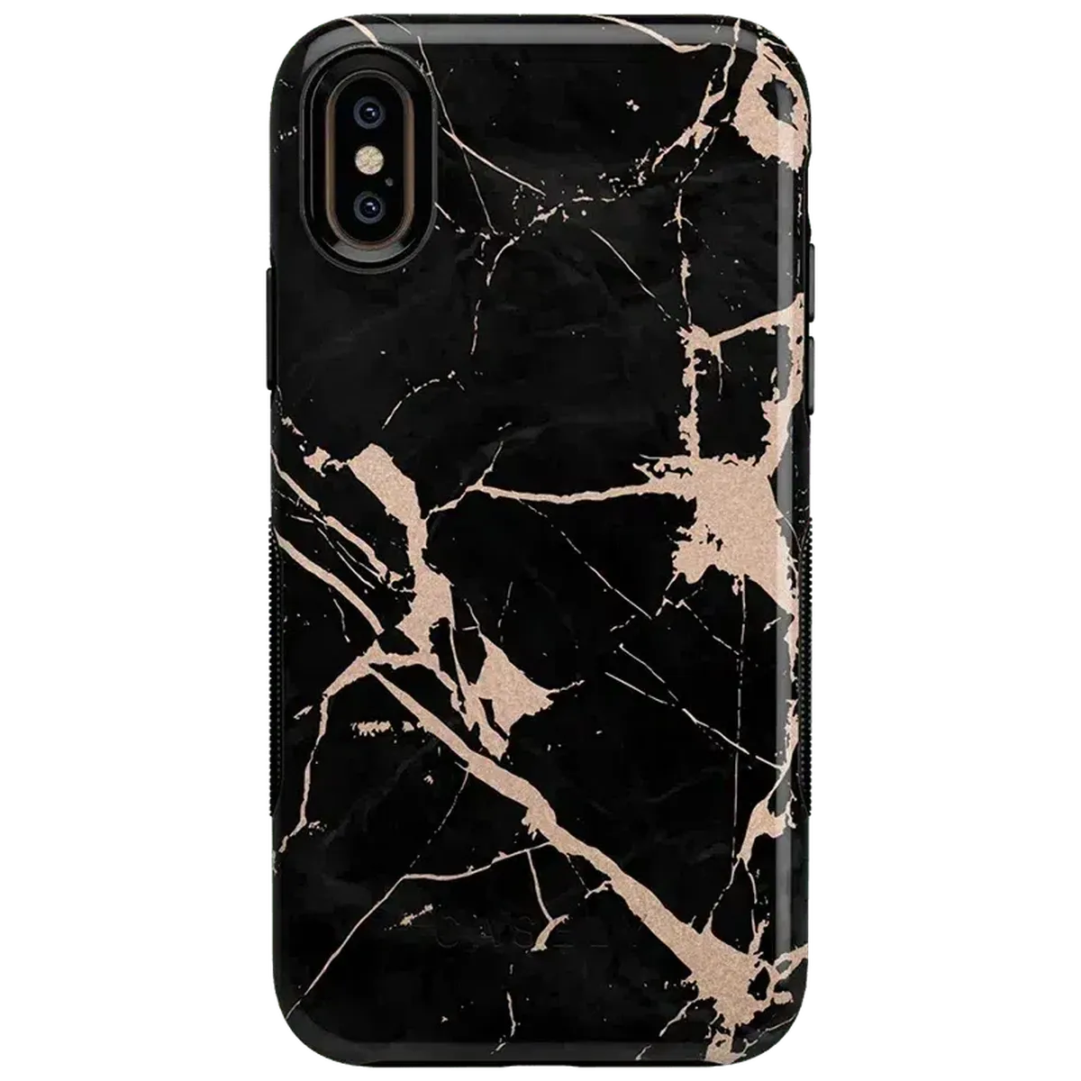 Hidden Gem | Rose Gold and Black Marble Case