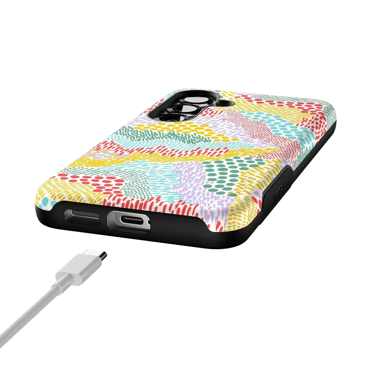 Color Me Happy | Pattern Colorblock Case