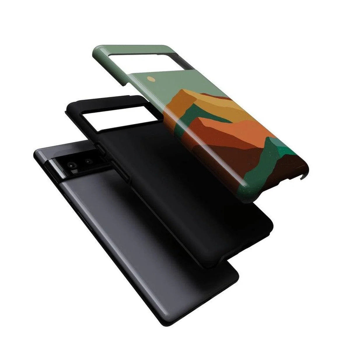 Endless Peaks | Colorblock Mountain Google Pixel Case