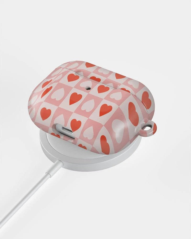 King of My Heart | Checkered Hearts AirPods Case