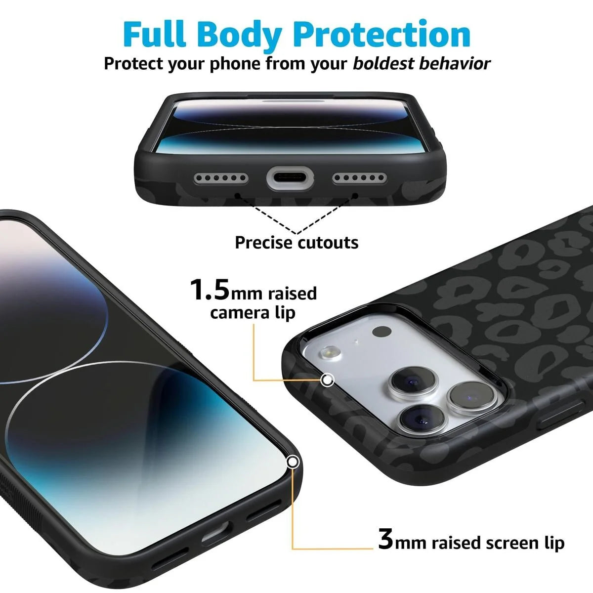 Into the Wild | Black Leopard Case