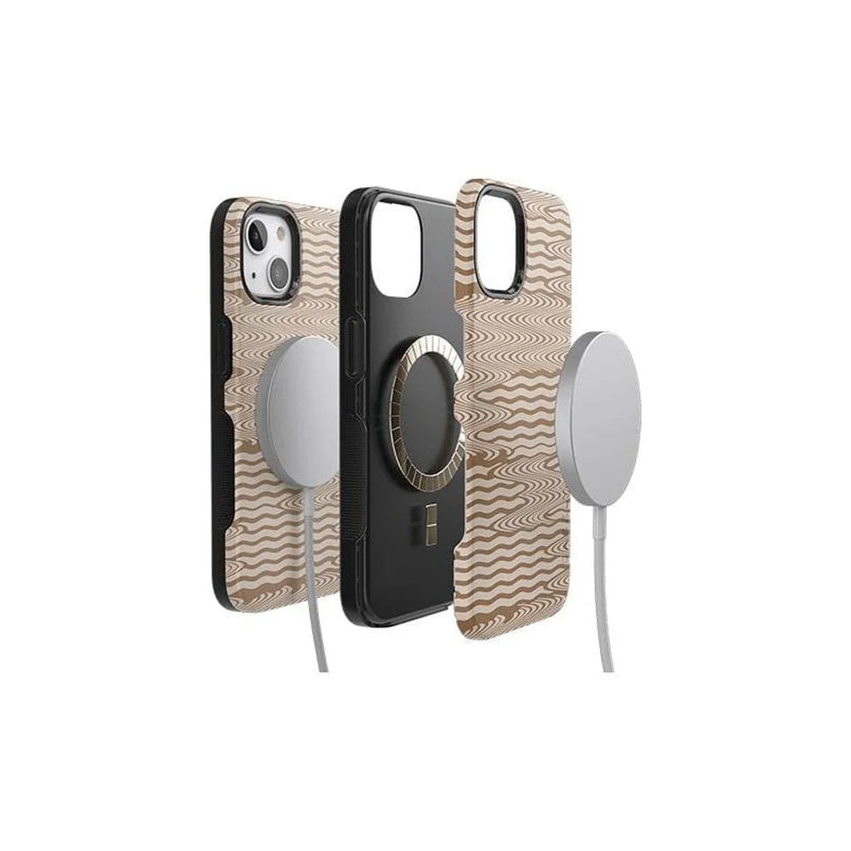 Mocha Ripple | Brown Waves Case