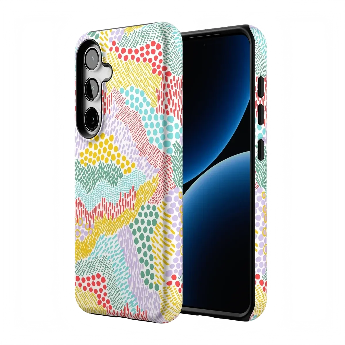 Color Me Happy | Pattern Colorblock Case