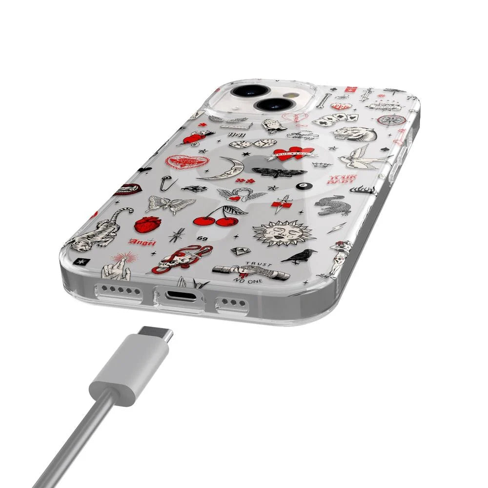 Not a Phase | Clear Flash Tattoo Case
