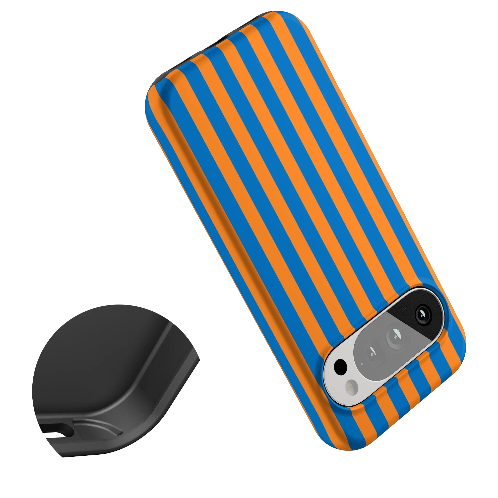Go New York | Blue & Orange Stripes Case