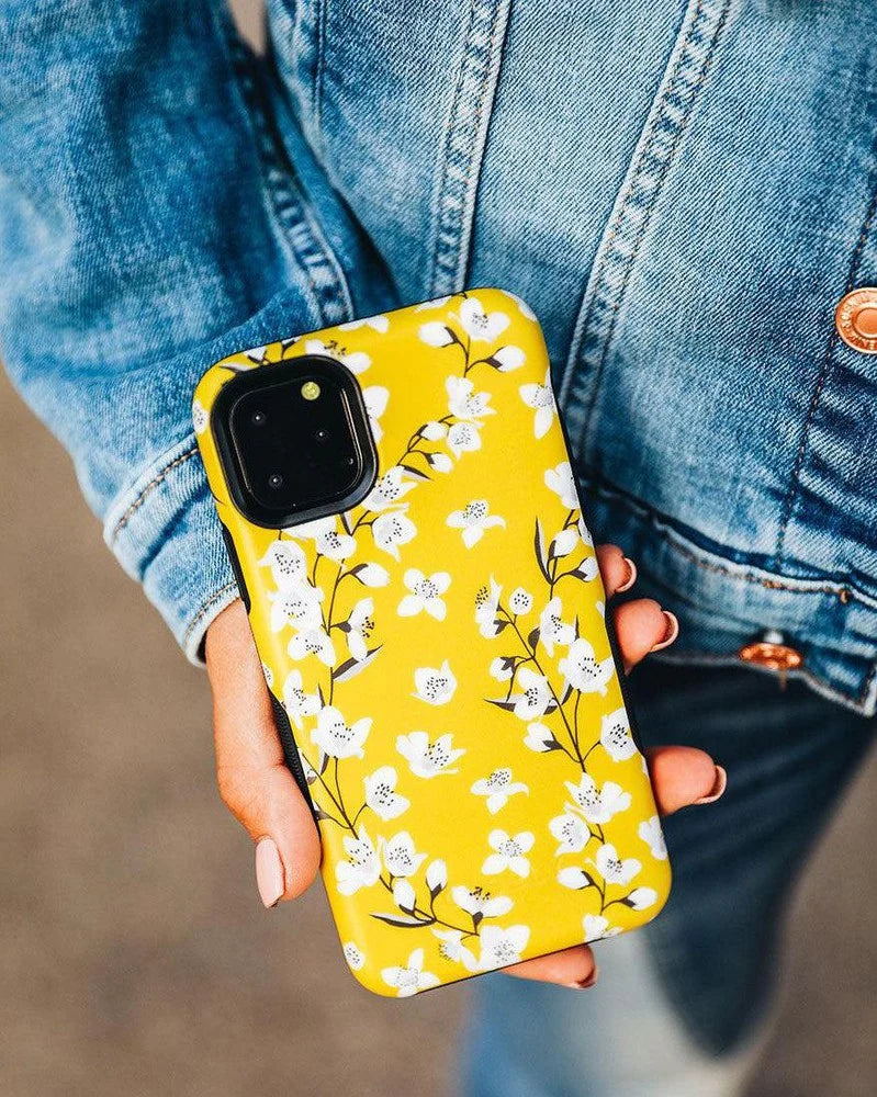 Floral Forest | Yellow Cherry Blossom Floral Samsung Case