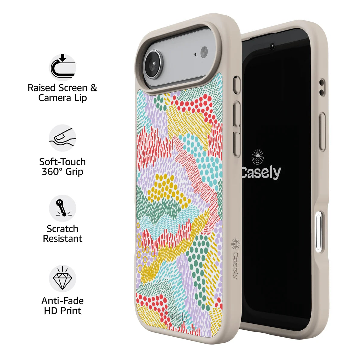 Color Me Happy | Pattern Colorblock Case