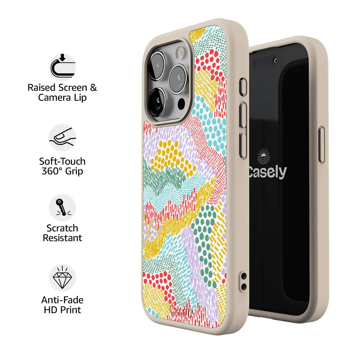 Color Me Happy | Pattern Colorblock Case