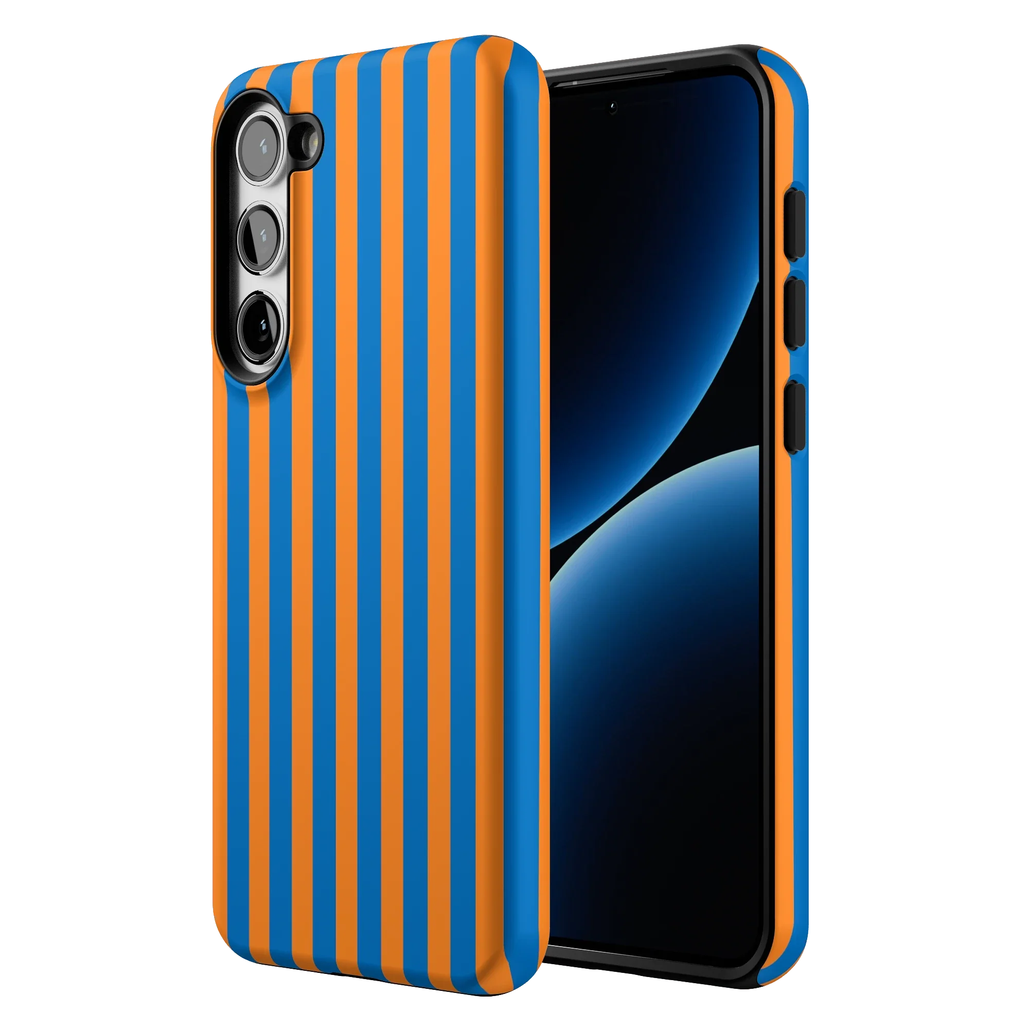 Go New York | Blue & Orange Stripes Case