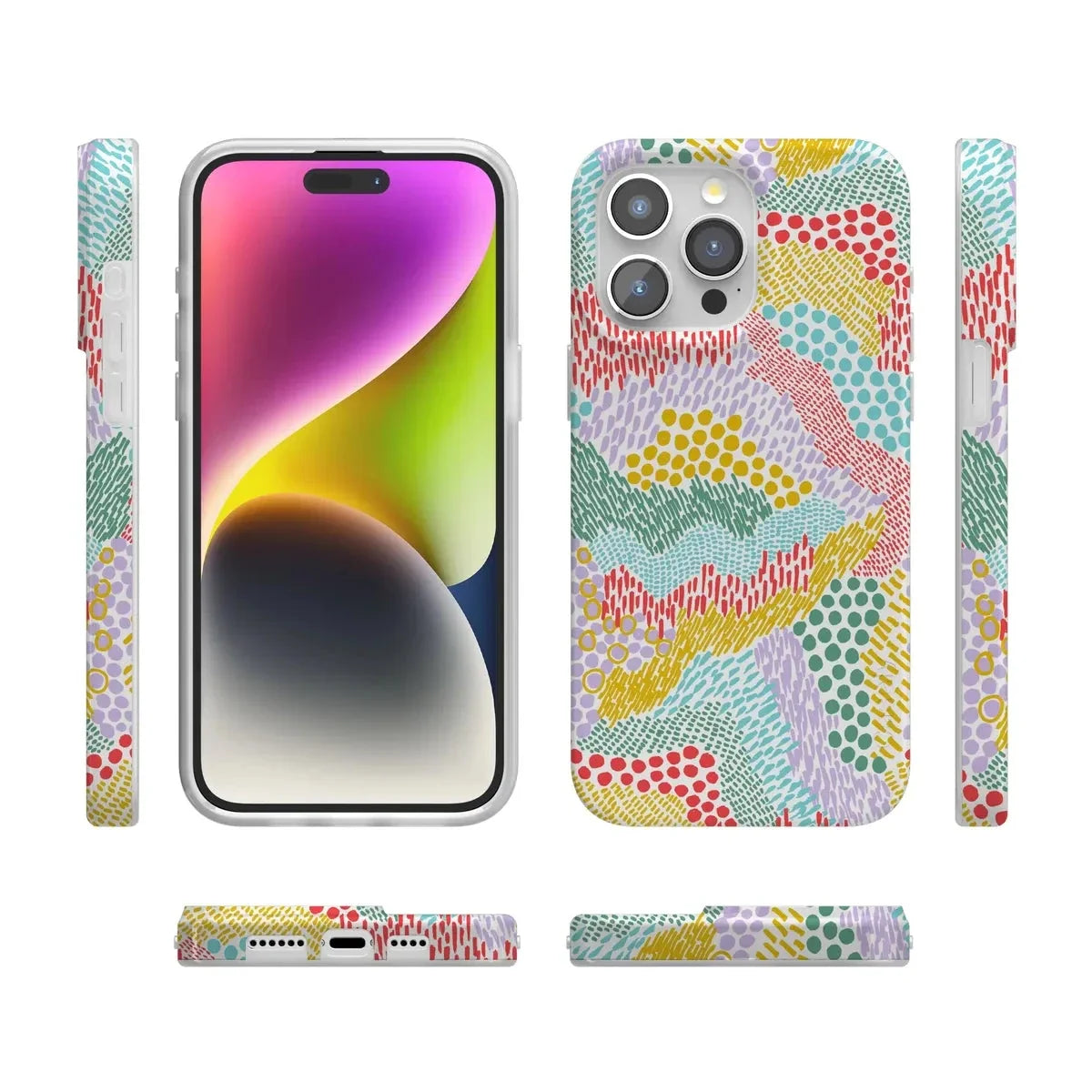Color Me Happy | Pattern Colorblock Case