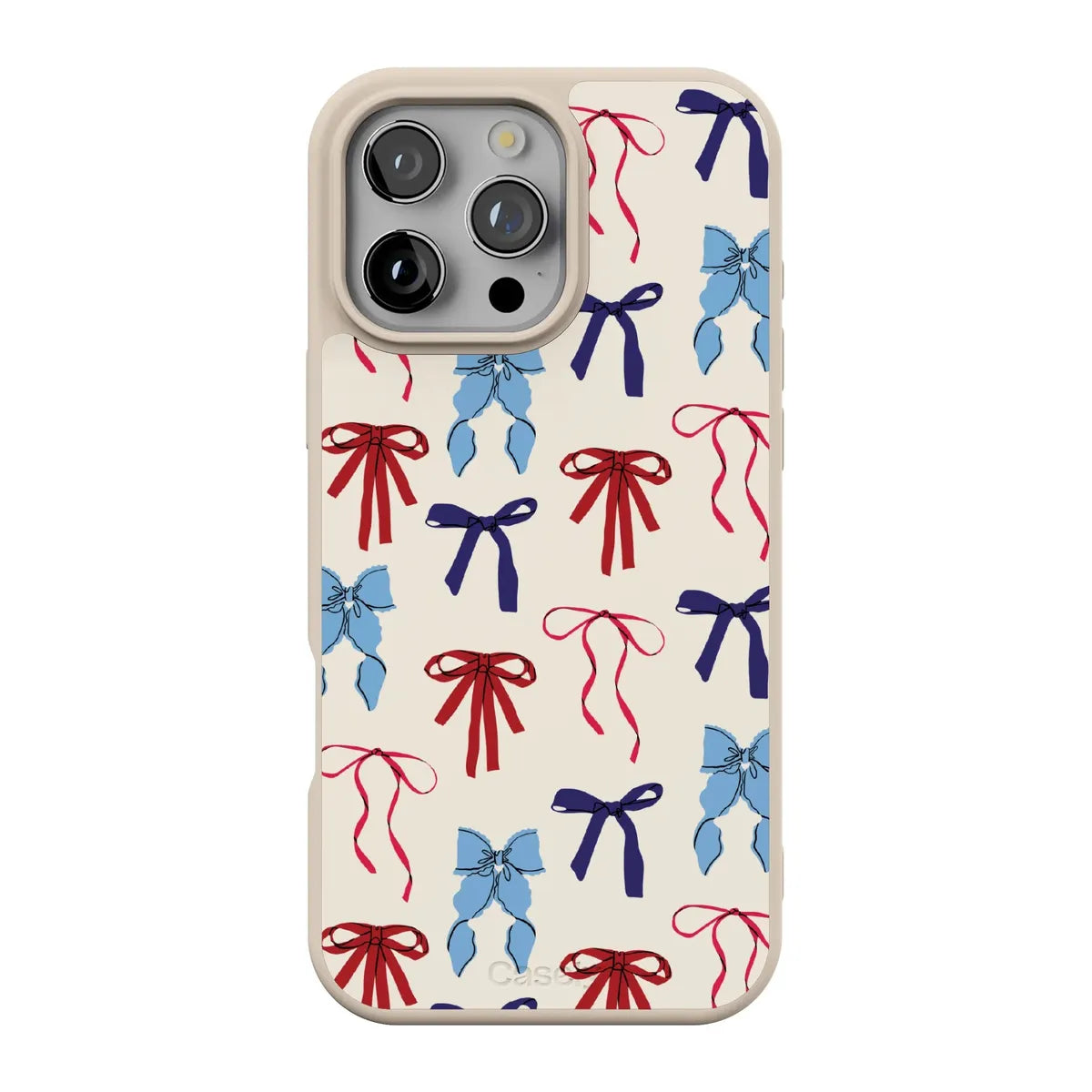 American Girlie | Red White & Blue Bows Case