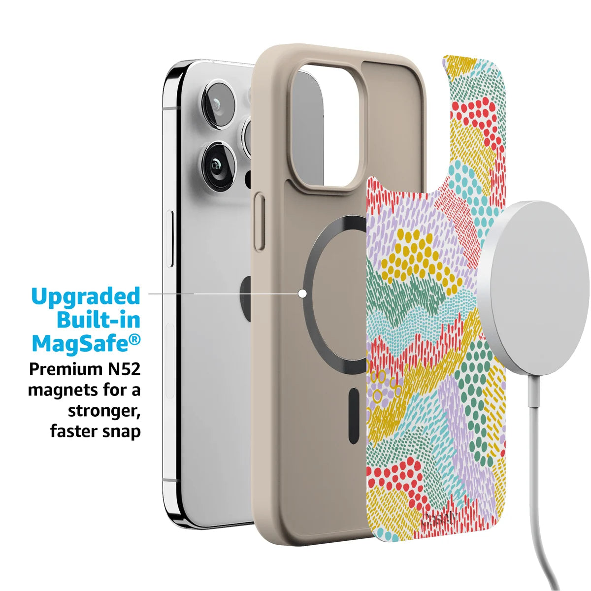 Color Me Happy | Pattern Colorblock Case