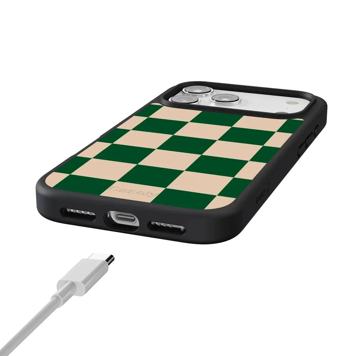 Fit Check | Green Checkerboard Case