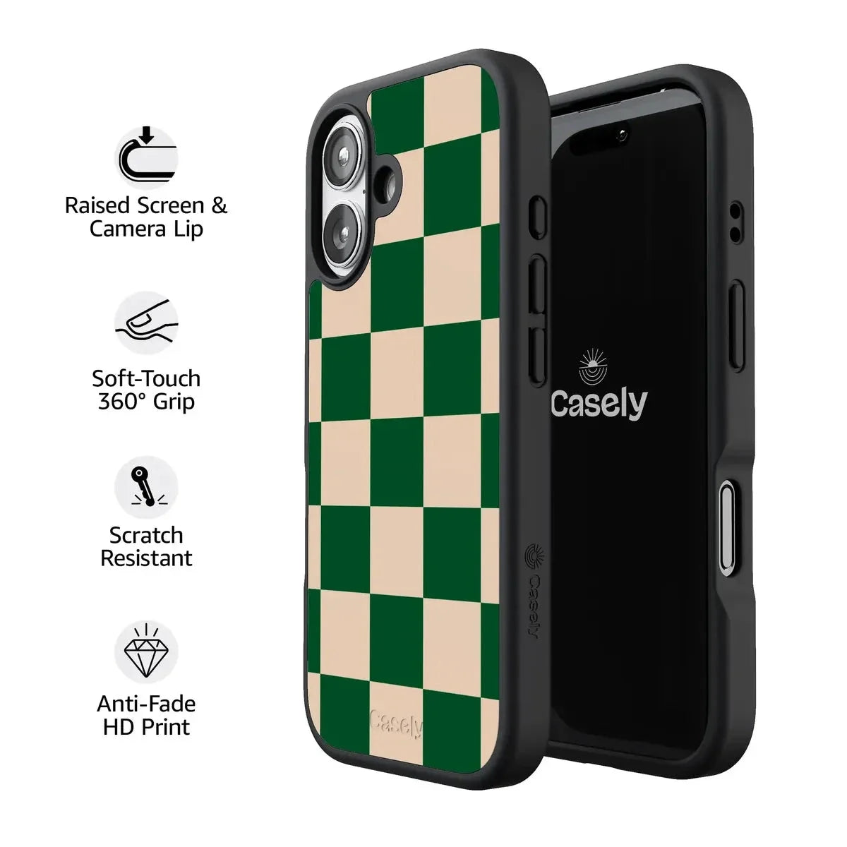 Fit Check | Green Checkerboard Case