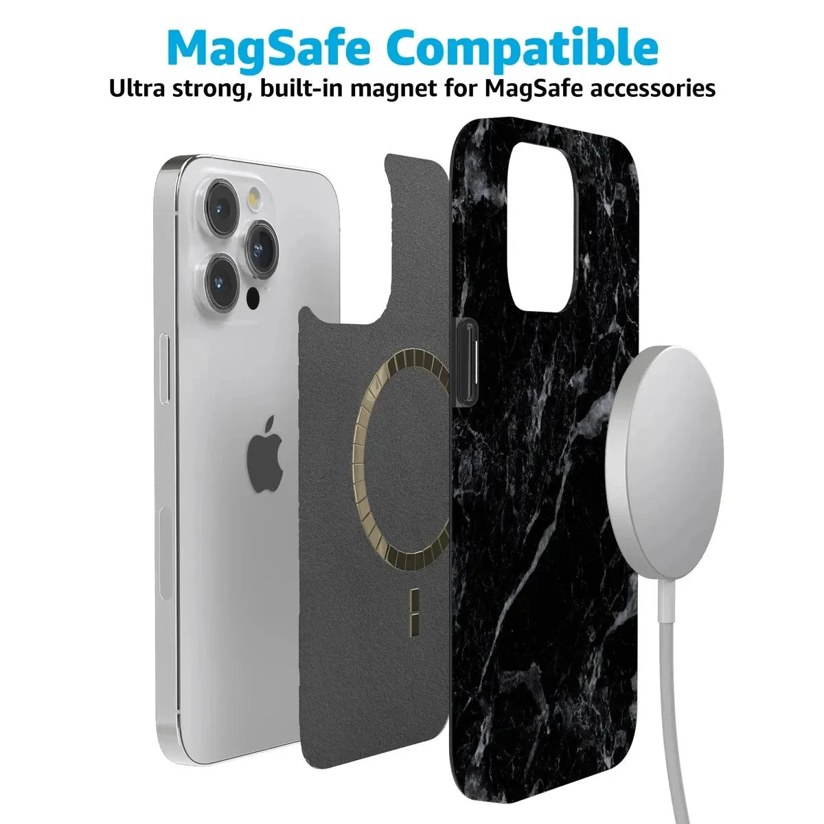 Black Pearl | Classic Black Marble Case