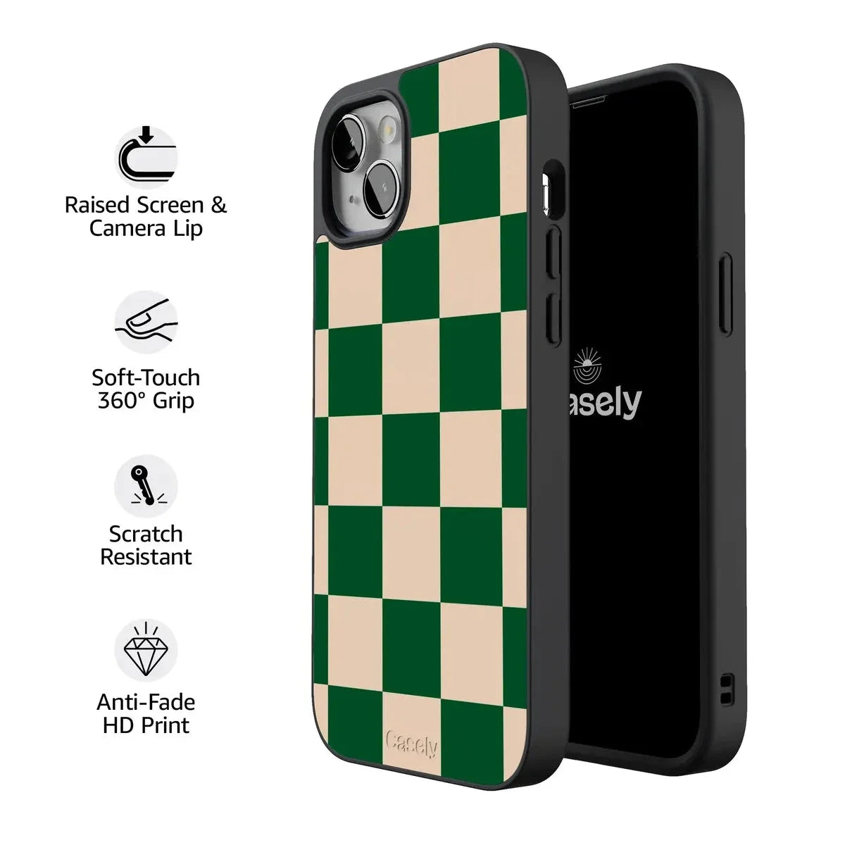 Fit Check | Green Checkerboard Case