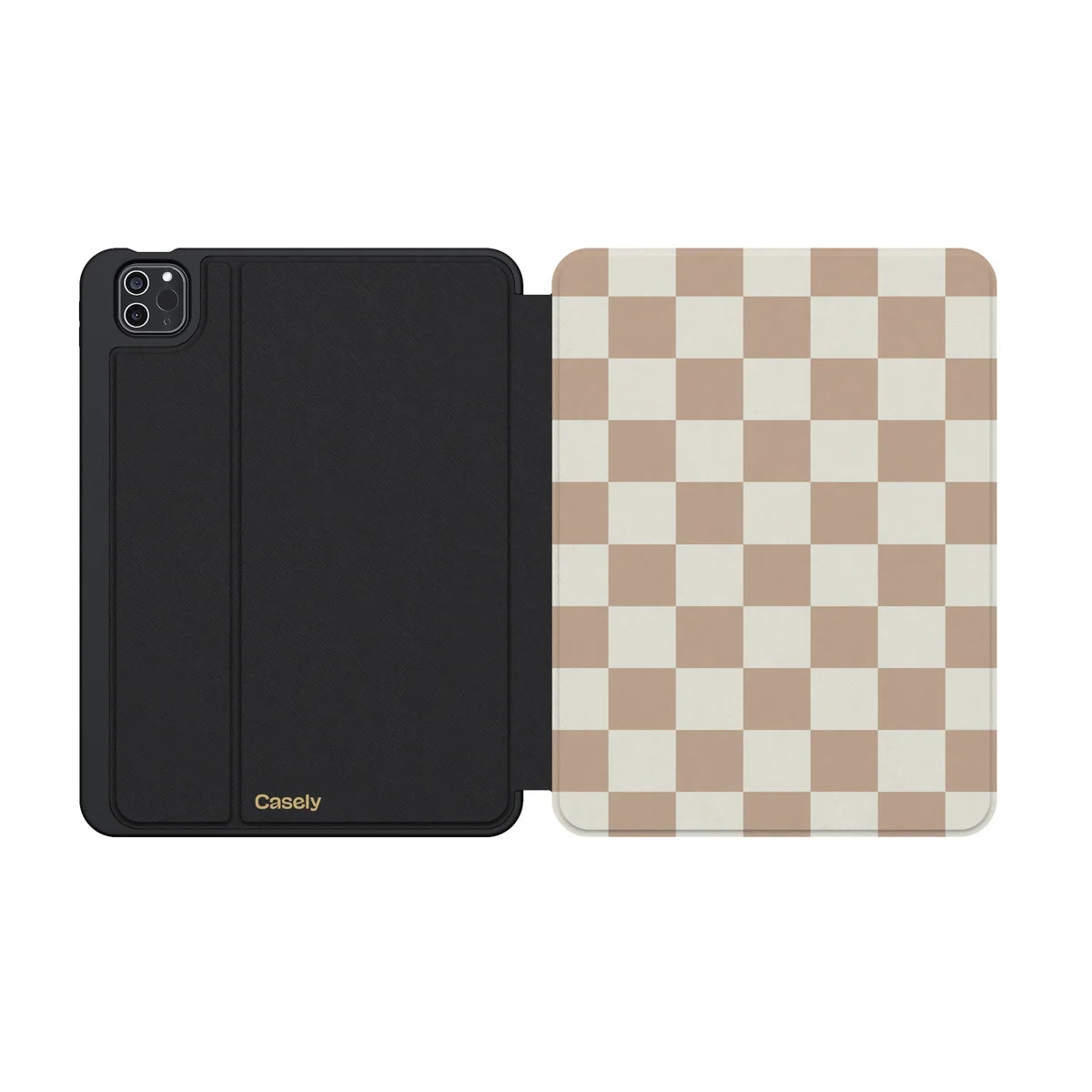Fit Check | Neutral Checkerboard iPad Case