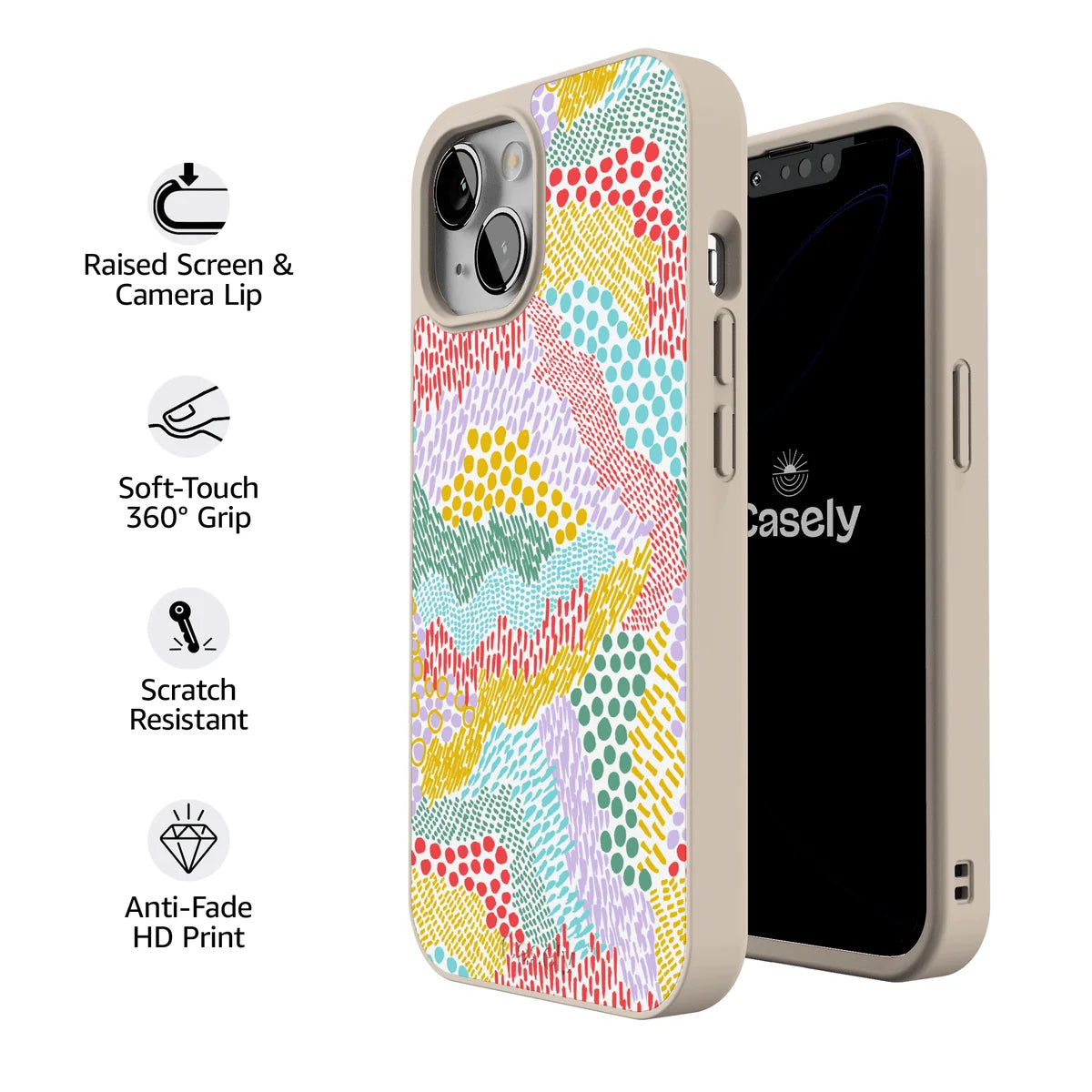 Color Me Happy | Pattern Colorblock Case