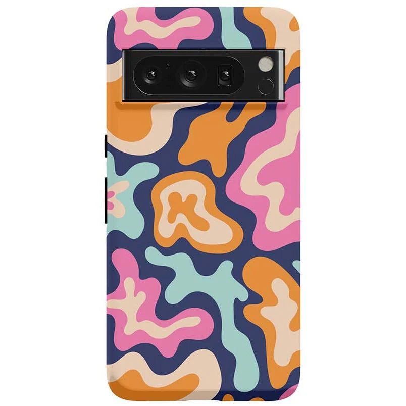 Midnight Color Splash | Abstract Retro Google Pixel Case
