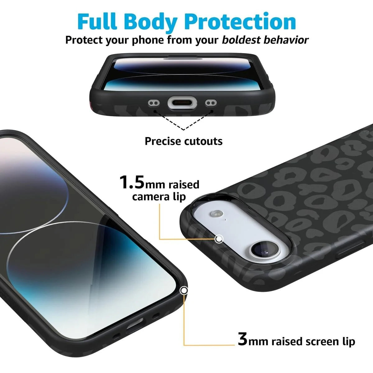 Into the Wild | Black Leopard Case