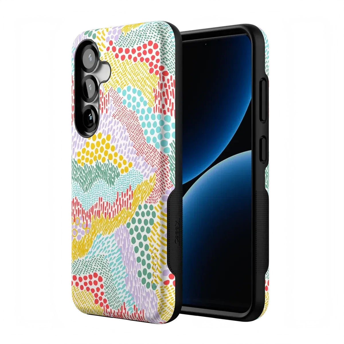Color Me Happy | Pattern Colorblock Case