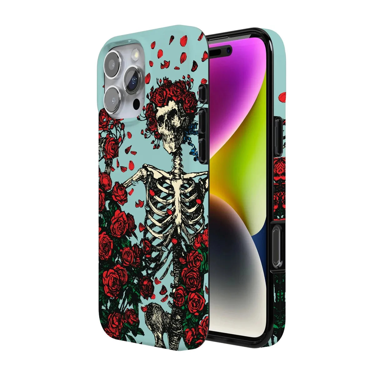 Forever Grateful | Grateful Dead Skeleton Floral Case