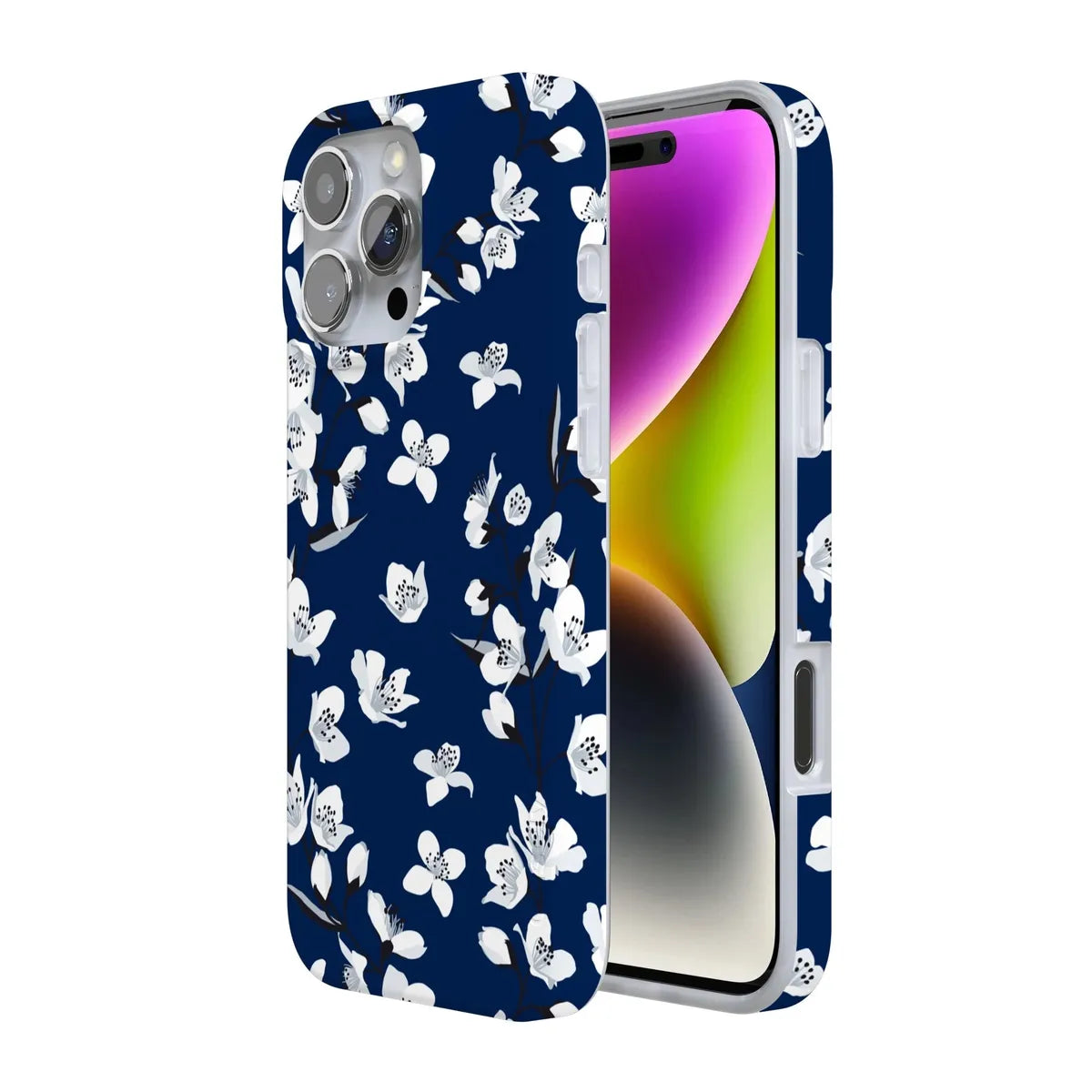 Floral Forest | Navy Cherry Blossom Floral Case