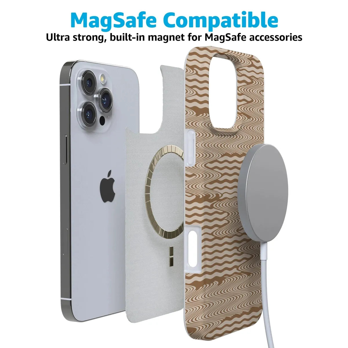 Mocha Ripple | Brown Waves Case