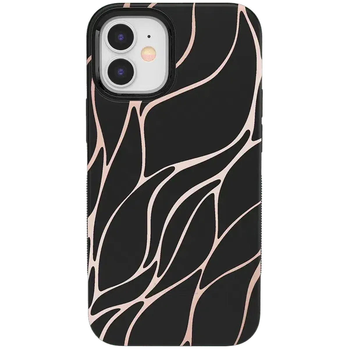 Midnight Ride | Black and Gold Metallic Waves Case