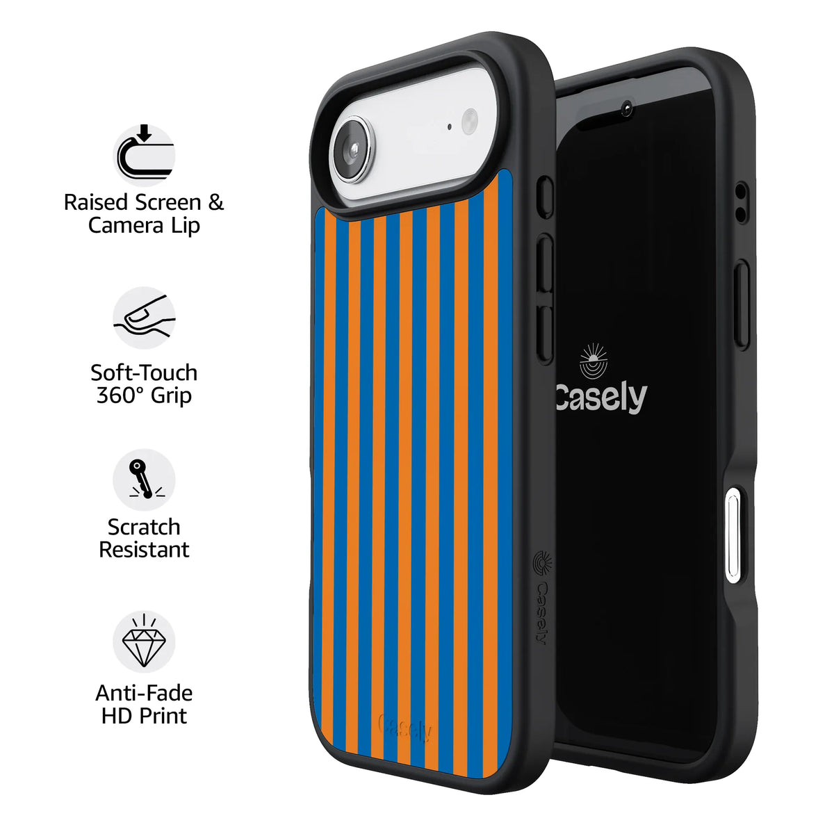 Go New York | Blue & Orange Stripes Case