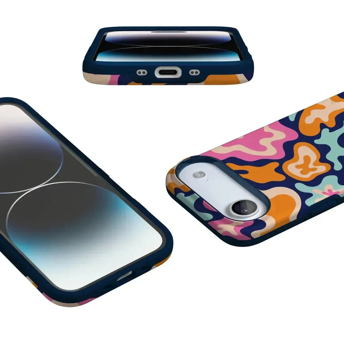Midnight Color Splash | Abstract Retro Case