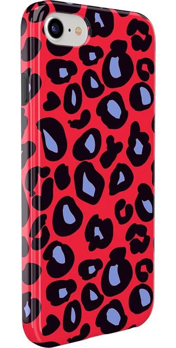 Into the Wild | Red & Blue Leopard Print Case