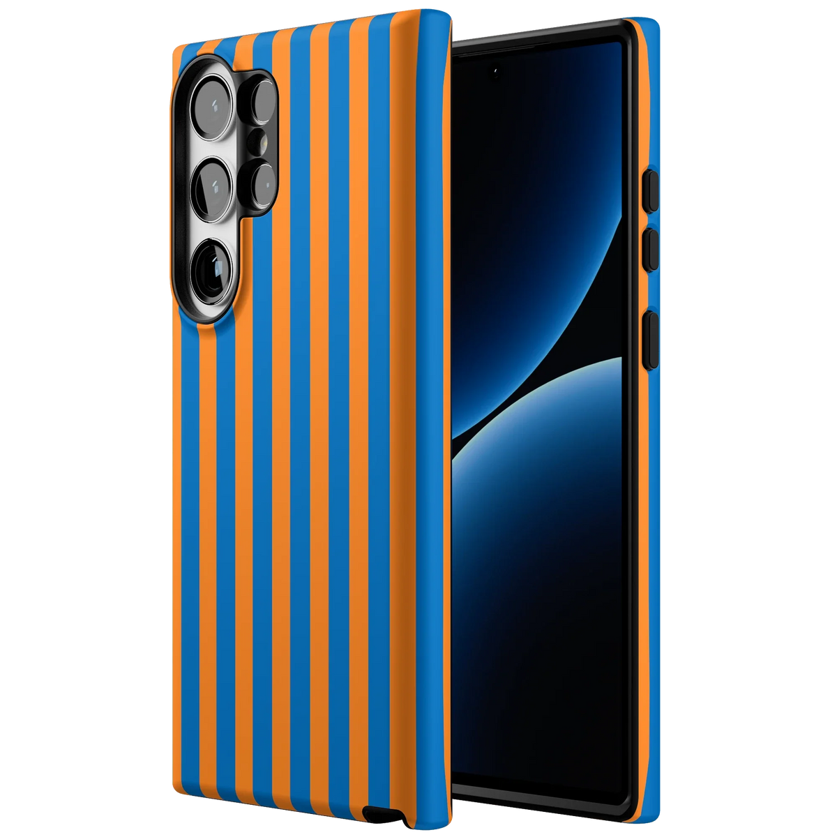 Go New York | Blue & Orange Stripes Case
