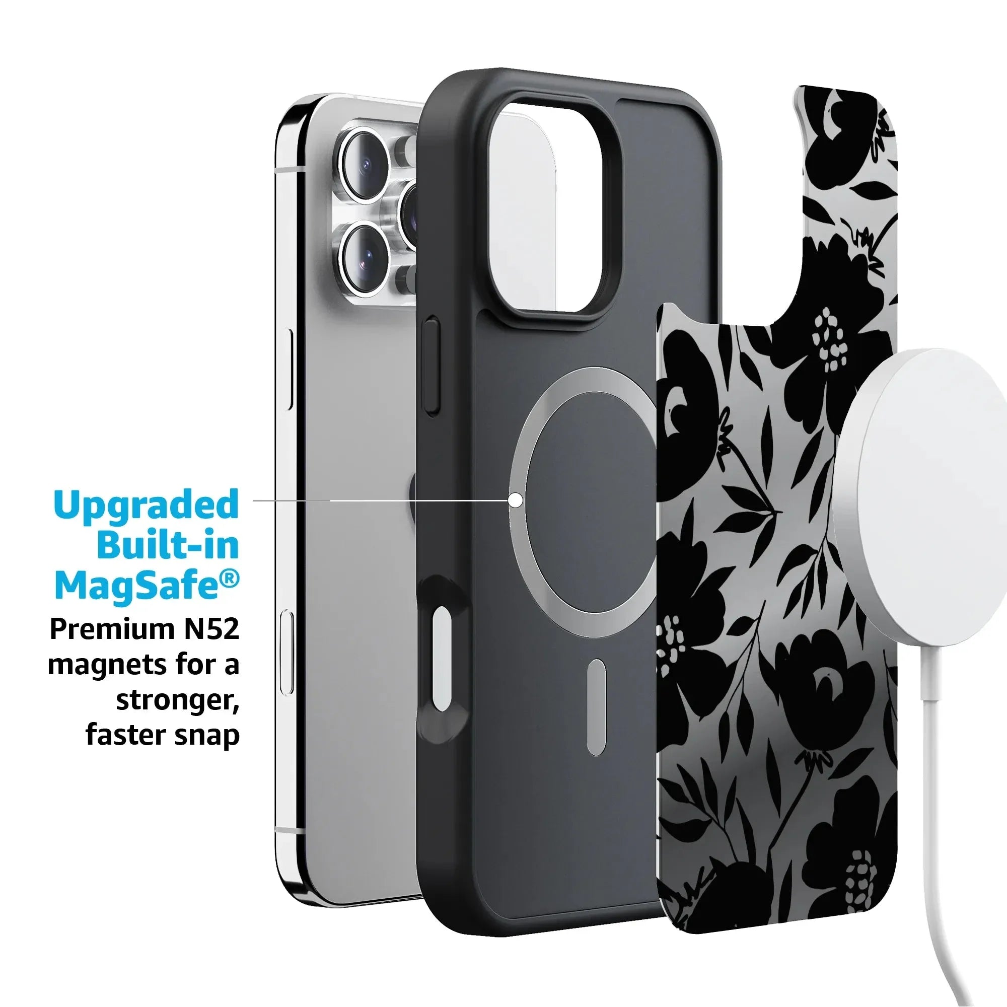 Dark Fantasy | Contrast Floral Case