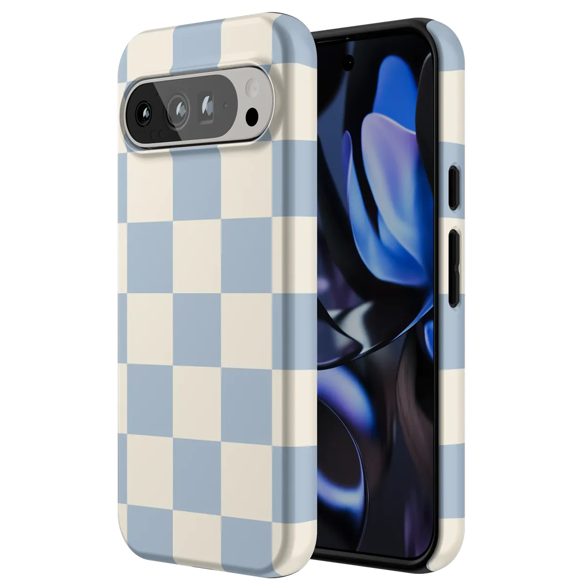 Fit Check | Light Blue Checkerboard Case
