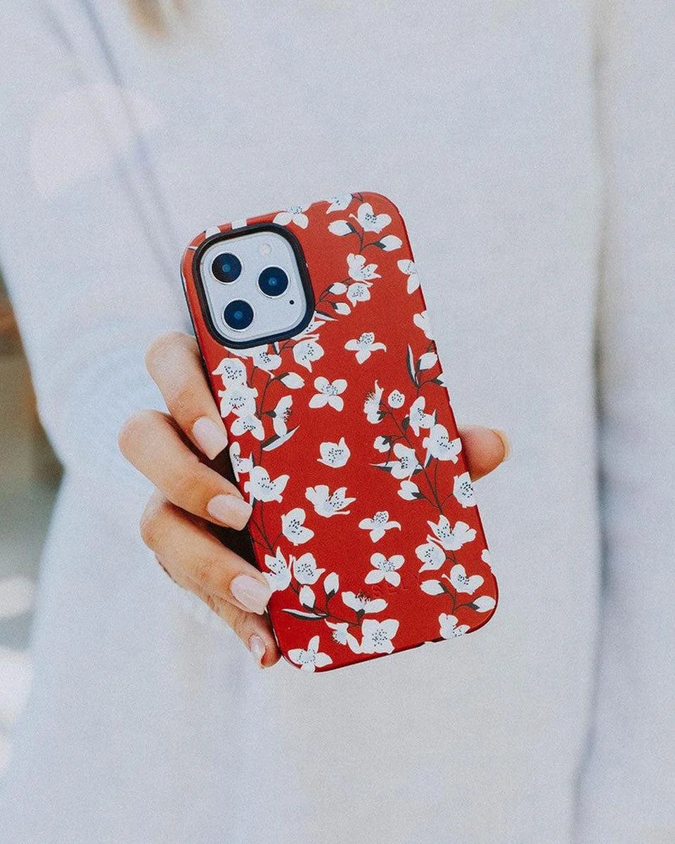 Floral Forest | Red Cherry Blossom Floral Case