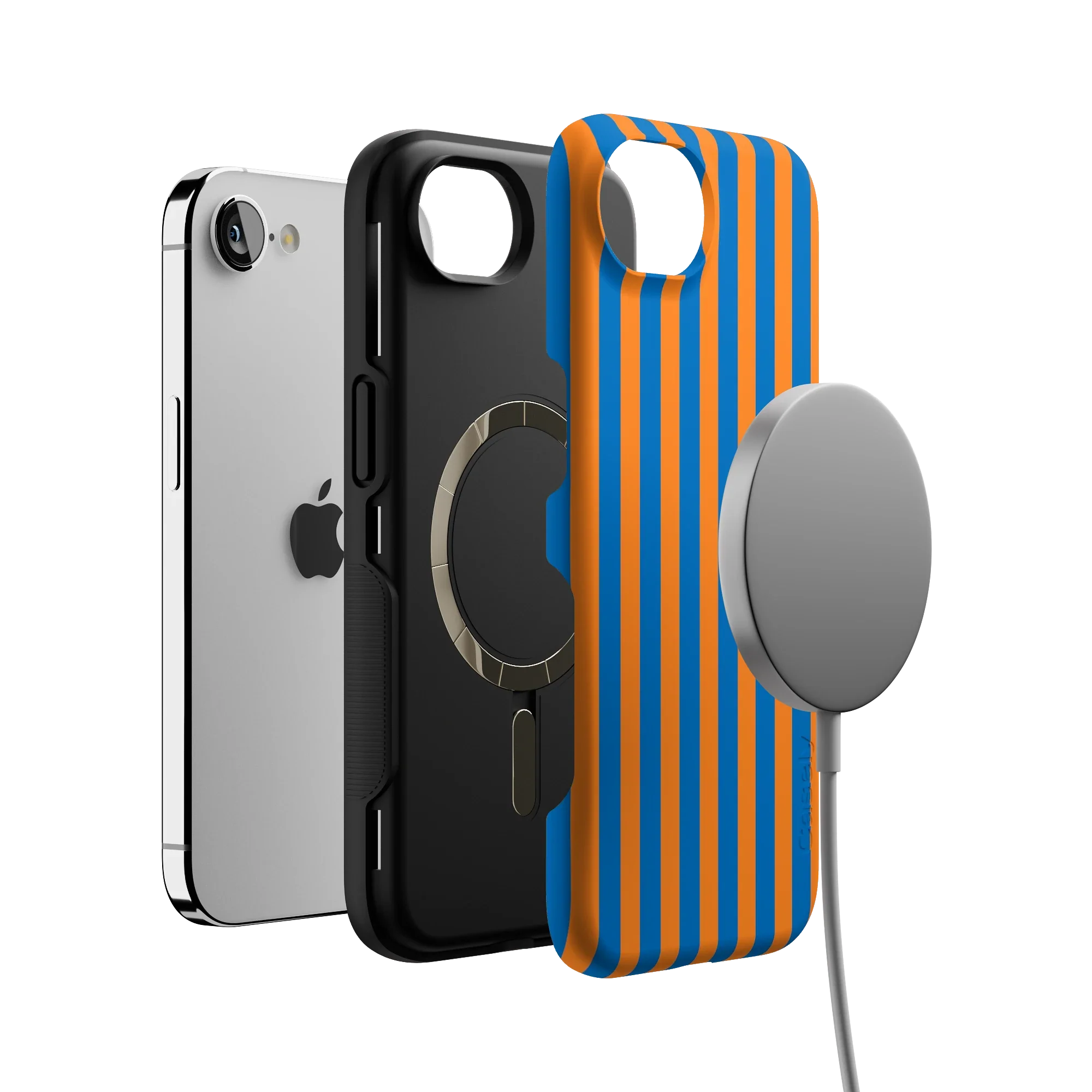 Go New York | Blue & Orange Stripes Case