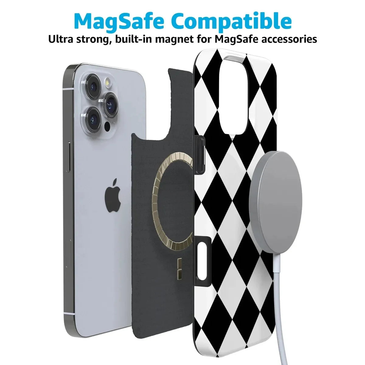 Black Checkerboard | High Contrast Design Case