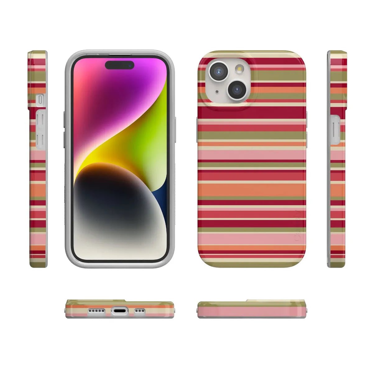Citrus Stripes | Poolside Print Case