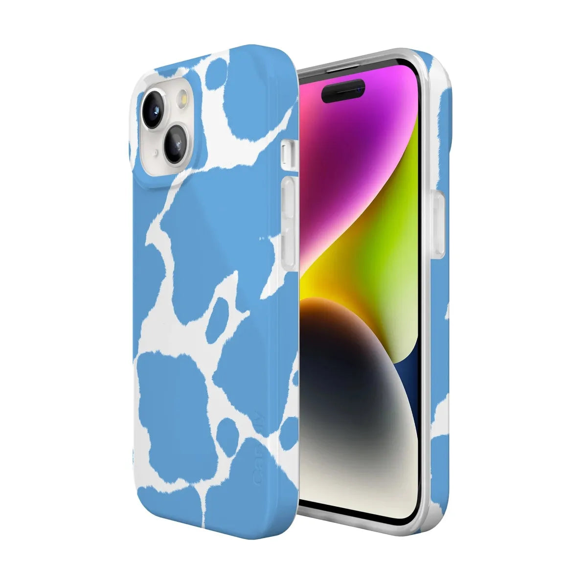 Current MOOd | Light Blue Cow Print Case