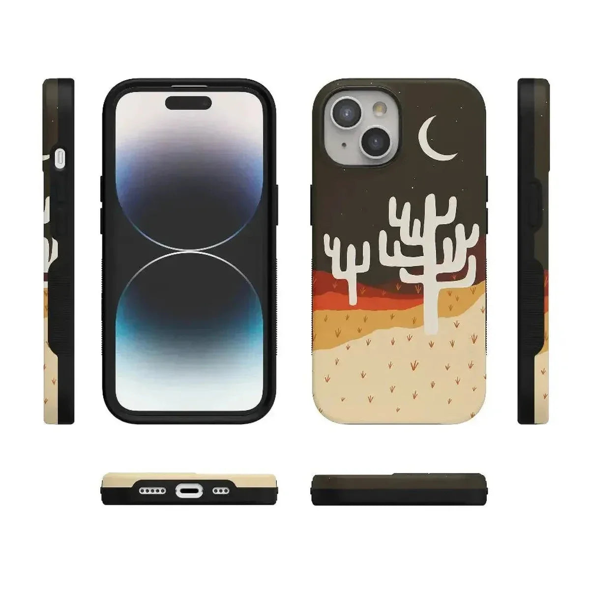 Desert Nights | Cactus Colorblock Case