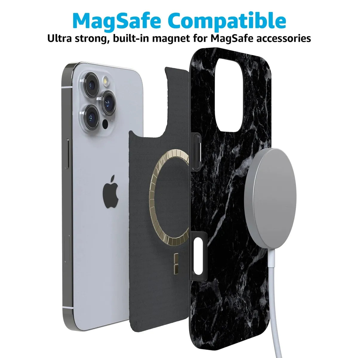 Black Pearl | Classic Black Marble Case