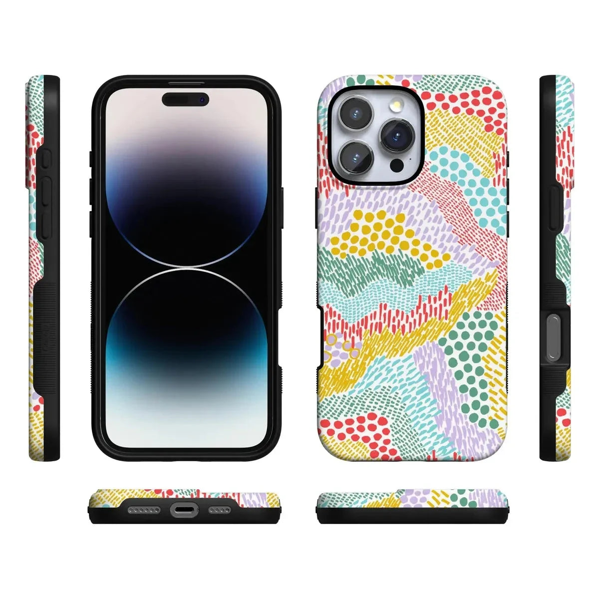 Color Me Happy | Pattern Colorblock Case