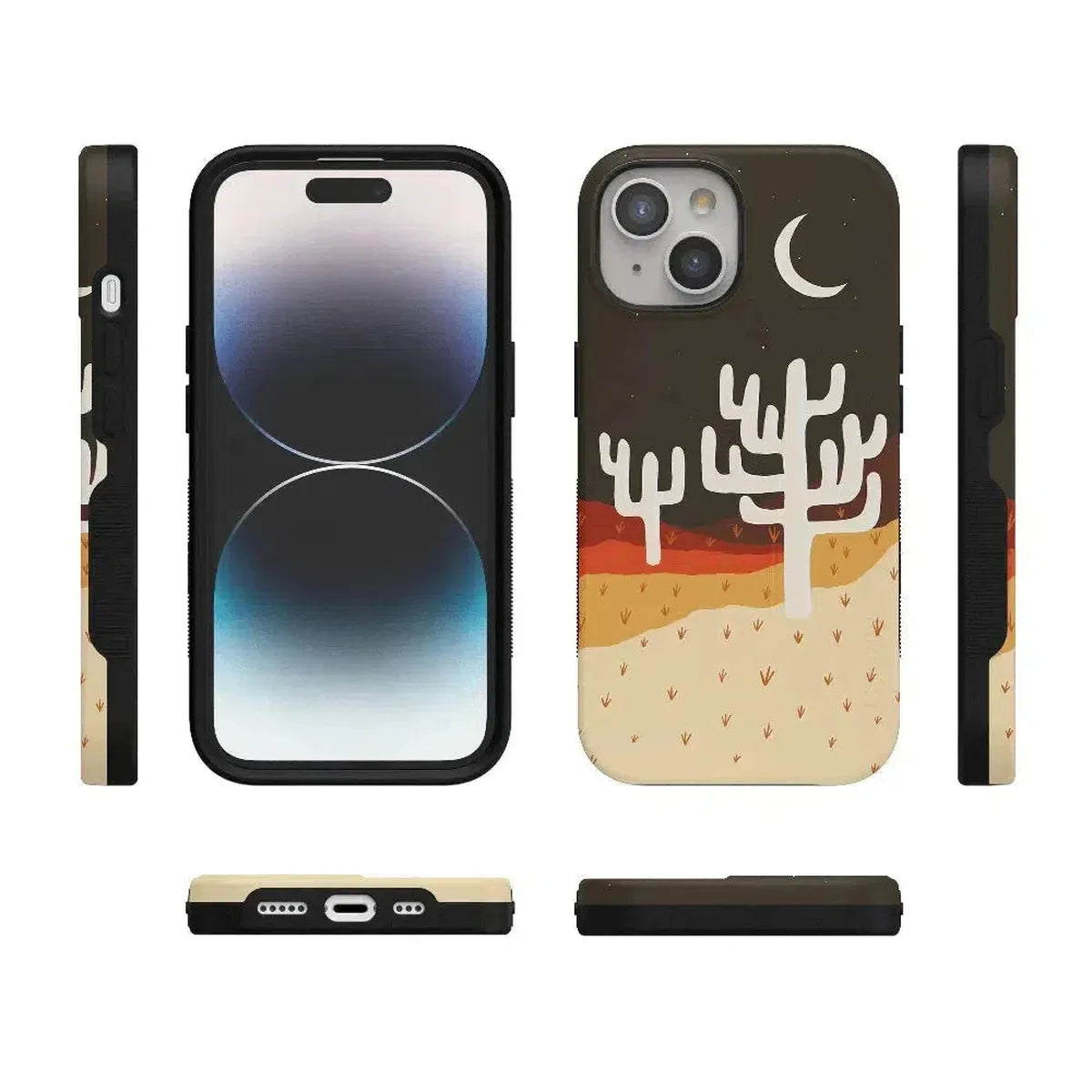 Desert Nights | Cactus Colorblock Case