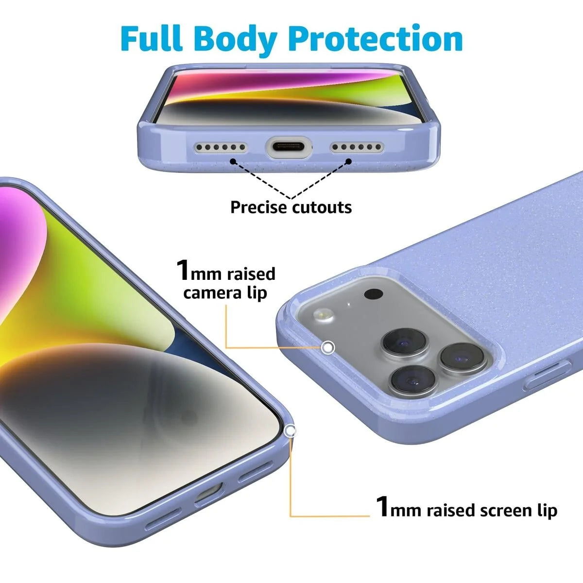 First Light | Periwinkle Pastel Shimmer Case