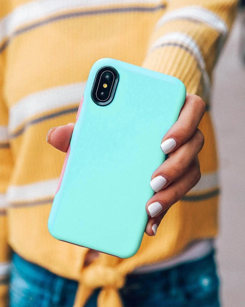 Mint Green on Pink | Ultra-Protective Bold Case
